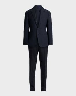 Ralph Lauren Purple Label Men's Gregory Barathea Wool Shawl Tuxedo