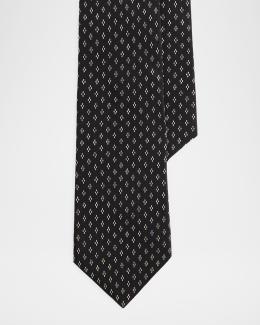 Ralph Lauren Purple Label Paisley Linen-Silk Tie | Neiman Marcus