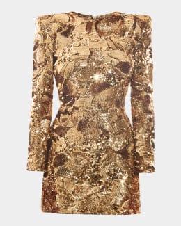 Retrofete Mischa Sequin-Embellished Sleeveless Midi Dress | Neiman Marcus