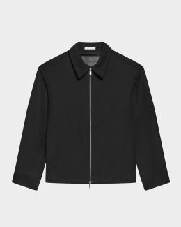 Jil Sander Men's Boxy-Fit Glaze Effect Shirt Jacket | Neiman Marcus