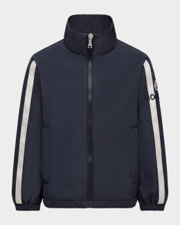 Moncler Boy's New Urville Hooded Rain Jacket, Size 12-14 | Neiman