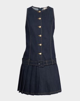 navy blue dress for baby girl Maeve Button-Front Mini Dress main image 0