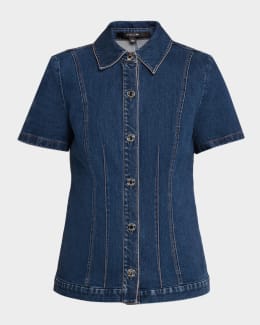 TWP OG Oversized Denim Ranchers Shirt | Neiman Marcus