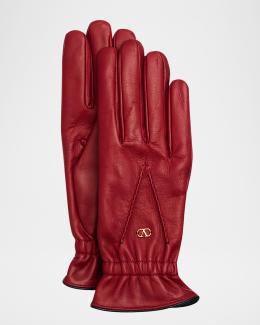 Bottega Veneta Woven Nappa Leather Gloves | Neiman Marcus