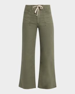 Veronica Beard Crosbie High-Rise Wide-Leg Corduroy Jeans | Neiman