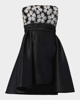 milos ruffle embroidered mini dress Milos Dress