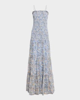 chinese dress ladies Caroline Garden Romance Magenta Floral Print Maxi Dress