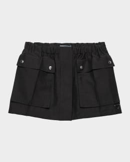 Prada Pleated Re-Nylon Mini Skirt | Neiman Marcus
