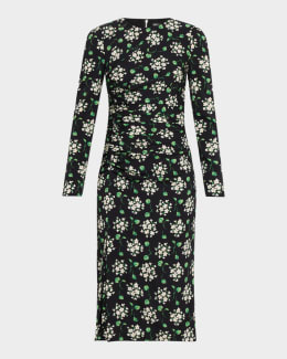 slim fit dress slacks Dolce & Gabbana Black Lace Trim Cotton Sheath Midi Dress main image 1