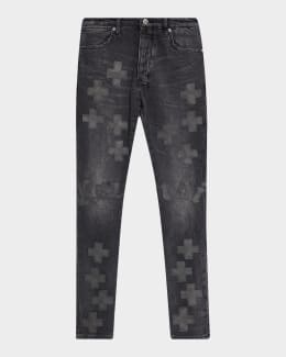 Ksubi Men's Chitch Carbon Black Slim Jeans | Neiman Marcus