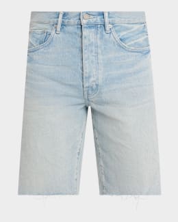 Ksubi Men's MAXX Operator Wide-Leg Denim Shorts | Neiman Marcus