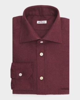 burgundy dress shirt amazon Kiton Men's Solid Cotton Classic-Fit Color:Black Stripe Blue Multi burgundy color shirt for men Linen Button-Down Shirt - Stylish patchwork shirt is
