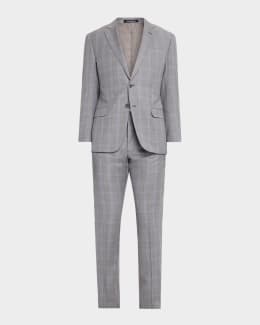 Emporio Armani Men's Wool-Blend Sharkskin G Line Suit | Neiman Marcus