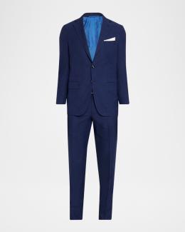 Prada Men's Silk Single-Breasted Two-Piece Suit | Neiman Marcus