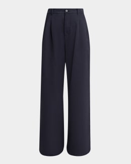 Jil Sander Wool Flannel Trousers | Neiman Marcus