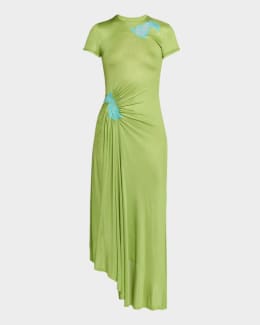 Christopher Esber Strapless Ruched Jersey Shibari Gown | Neiman Marcus