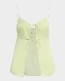 ALICE + OLIVIA Harmon Drapey Slip Tank | Neiman Marcus