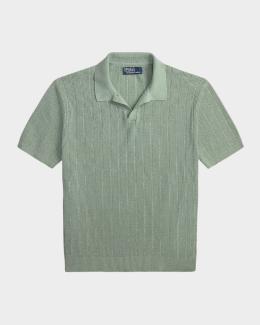 Polo Ralph Lauren Men's Relaxed Fit Stripe Textured Polo Shirt
