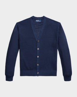 Polo Ralph Lauren Men's Relaxed Fit Textured Linen Sweater