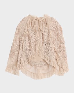 Ren Floral-Print Cutout Blouse | Neiman Marcus