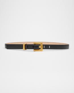 Balmain B-Monogram Calfskin Leather Belt (90/36) Balmain Women main image 4