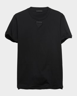 Prada Men's Jersey Logo Graphic T-Shirt | Neiman Marcus