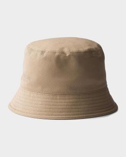 Prada Embroidered Cotton Drill Bucket Hat | Neiman Marcus