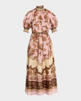 yellow and white floral maxi dress Farida Yellow Lace Maxi Dress - US 6