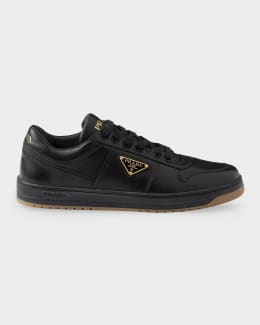 Prada Men's Prax 2.0 Leather Low-Top Sneakers | Neiman Marcus