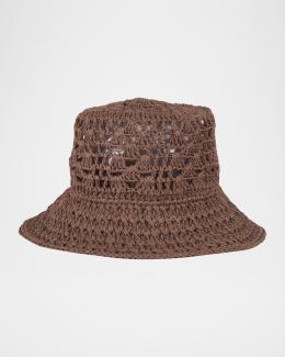 rag & bone Jade Raffia Bucket Hat | Neiman Marcus