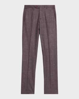 Zanella Men's Slim-Fit Seersucker Pants | Neiman Marcus