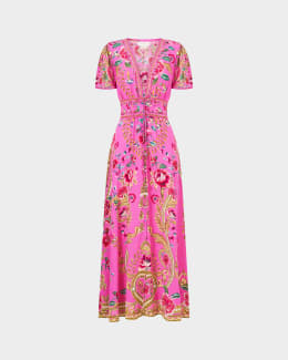 camilla draped floor length dress - soft pink CAMILLA Formal Dress