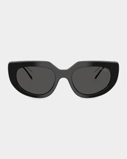 Prada PR D02SF 54MM Oval Sunglasses | Neiman Marcus