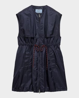 Prada Re-Nylon Sleeveless Mini Dress | Neiman Marcus