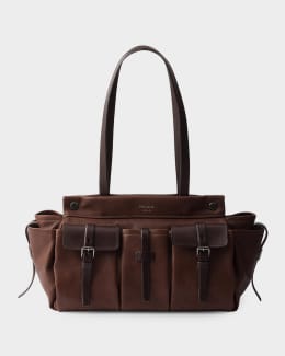Prada Padded Triangle-Quilted Re-Nylon Tote Bag | Neiman Marcus