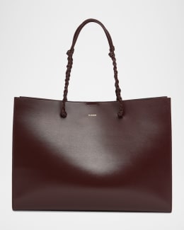 Jil Sander Linea Leather Top-Handle Bag | Neiman Marcus