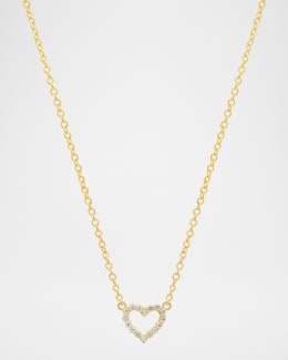 Jennifer Meyer 18k Yellow Gold Hearts by The Inch Necklace