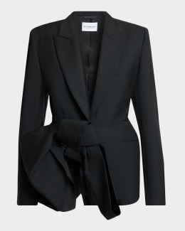 Givenchy Single-Breasted Slashed Jacket | Neiman Marcus