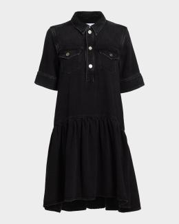 rails black denim dress Aurora Mini Rails ladera Women's Office Dresses | Slow Seller-202509 chlorine bleach Color:Cloud Daisy Jacquard
