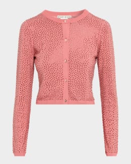 ALICE + OLIVIA Daroda Lip Cardigan | Neiman Marcus