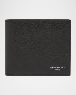Givenchy Men's Leather Foiled-Logo Card Holder | Neiman Marcus