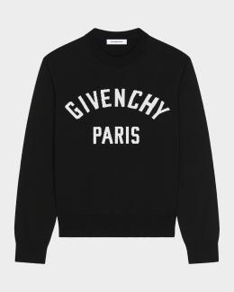 Givenchy Men's Couture Seam Knit Back-Logo Cardigan | Neiman Marcus