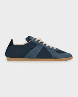 レイミア　ネイマ Men's Replica Leather Low-Top Sneakers | Neiman Marcus
