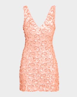 Ramy Brook Bonnie Strapless Floral Sequin Column Midi Dress | Neiman Marcus