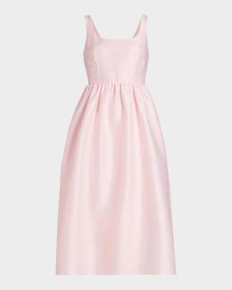 SIMKHAI Cersei Off-Shoulder Midi Dress, Tulip, Women's, 4 Cocktail & Party Wedding Guest Dresses Off-The-Shoulder Dresses