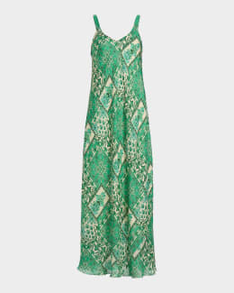 Johnny Was Floral-Embroidered Linen Mini Shift Dress | Neiman Marcus