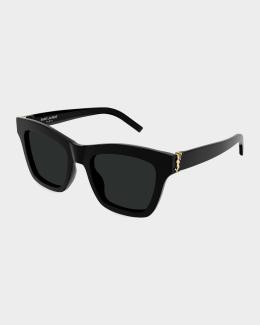 Saint Laurent SL 889 Sulpice Thin Butterfly Sunglasses | Neiman Marcus