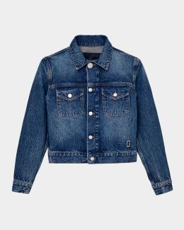 Marc Jacobs Grommet Denim Crop Utility Jacket | Neiman Marcus
