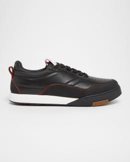 Givenchy Men's Glide Leather Low-Top Runner Sneakers | Neiman Marcus