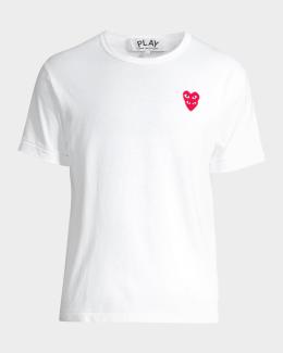 Comme des Garcons Half Polka Dot Graphic Tee | Neiman Marcus